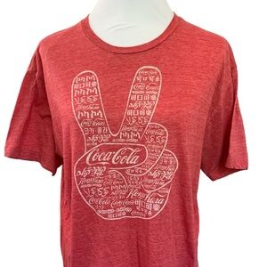 Coke peace sign tee
